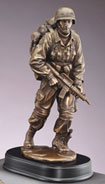 Bronzed 13" Military Man